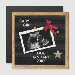 Kerst Baby Aankondiging Letter Board Magnet