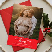 Kerst baby aankondiging | Winter zwangerschap onth