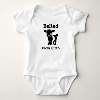 Kerst Baby Beltie Boer Belted Galloway Koe Romper