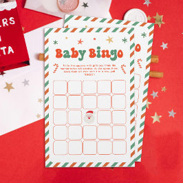 Kerst Baby Bingo Baby Shower Spel