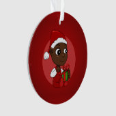 Kerst-baby-cartoon Ornament (voorkant)