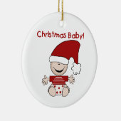 Kerst Baby Gepersonaliseerd Ornament (Rechts)
