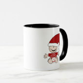 Kerst Baby in Stocking Pet Tshirts en Geschenken Mok (Voorkant rechts)