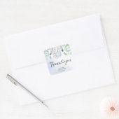 Kerst Baby is het koud buiten Vierkante Sticker (Envelop)