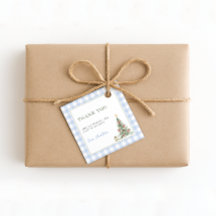 Kerst Baby Jongen Shower Favor Tags