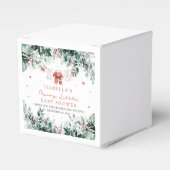 Kerst Baby Kleding Vrolijk Klein Baby shower Bedankdoosjes (Voorkant Zijde)