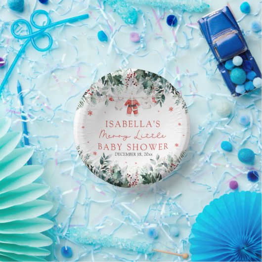 Kerst Baby Kleding Vrolijk Klein Baby shower Papieren Kommen (Feest)