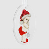 Kerst Baby Meisje Ornament (voorkant)