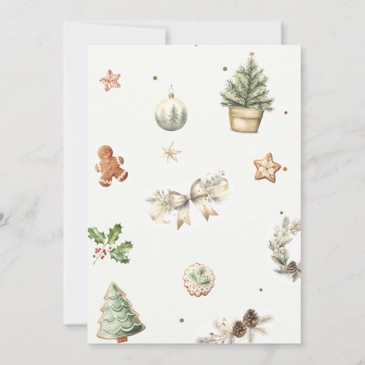 Kerst Baby Naam Baby Shower Spelkaart Kaart (Achterkant)