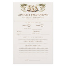 Kerst Baby shower advies en voorspellingen spel