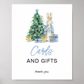 Kerst Baby shower Kaarten en geschenken Poster (Voorkant)