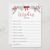 Kerst Baby shower wensen voor Baby Kaart (Voorkant)