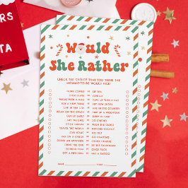 Kerst Baby shower zou ze liever spel