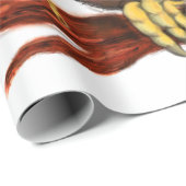 Kerst Baby Uil met cadeaupapier (Rol Hoek)