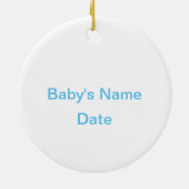 Kerst Baby's eerste kerst Gnome Ornament (Achterkant)