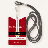 Kerst Badge Jouw naam Sinterklaas Cadeau (Achterkant met draagriem)