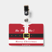 Kerst Badge Sinterklaas Cadeau Aangepaste Jouw naa (Front with Clip)