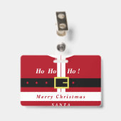 Kerst Badge Sinterklaas Cadeau Aangepaste Jouw naa (Back with Clip)