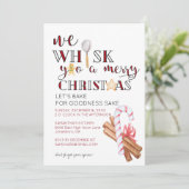 Kerst Bakfeest Kaart (Staand voorkant)