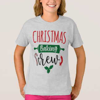 Kerst Bakken Crew Grappige Peuter Kerstmis T-shirt