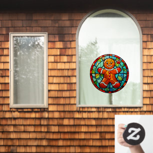 Kerst Bakken Suikeroom Mannetje Raamsticker