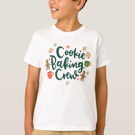 Kerst Bakken Team Cookie Lover T-Shirt (Voorkant)