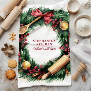 Kerst Bakkrans Rolpen Kaneel Theedoek