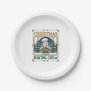 Kerst Bakploeg Sneeuwman Chef Peperkoek Coo Papieren Bordje