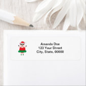 Kerst Ballet Pig Retouradres Personaliseren Etiket (Insitu)