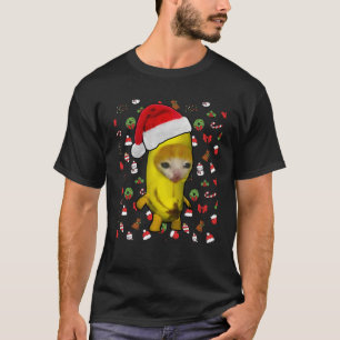Kerst Banaan Kat Gelukkig Bananacat Meme Xmas Kit T-shirt