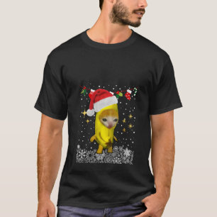 Kerst Banaan Kat Gelukkig Bananacat Meme Xmas Kit T-shirt