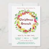 Kerst Barbeque Brunch Uitnodiging (Voorkant)