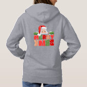 Kerst Basic Hoodie in Grijs (Achterkant)