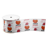 Kerst Basketbal Sport Ball Aangepaste naam Lint (Spoel)