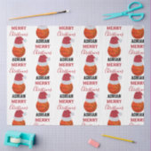 Kerst Basketbal Sport Ball Aangepaste naam Tissuepapier (Craft)