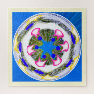 Kerst bauble leuke kunst legpuzzel