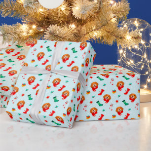 Kerst Beagle Huishond Kousen Bellen Hulst Cadeaupapier