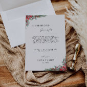 Kerst bedankbrief, briefje servet menu