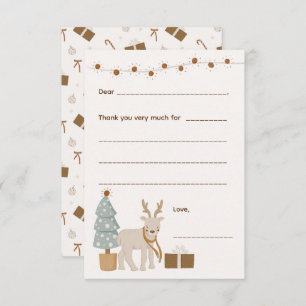 Kerst Bedankt / vul de lege kaart in