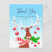 Kerst bedrijfs bedankt vakantie feestdagenkaart (Voorkant)