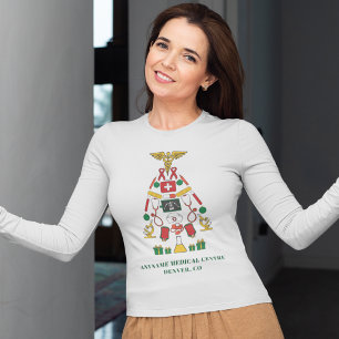 kerst Bedrijfs medisch centrum Aangepaste arts T-shirt