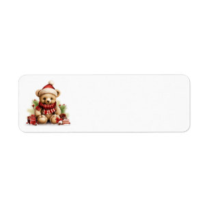 Kerst Beer Adresetiketten Etiket