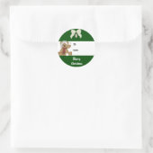 Kerst Beer cadeau label (Tas)