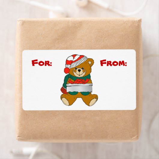 Kerst Beer Gift Label Label (Insitu)