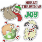 Kerst beestje stickers (Voorkant)