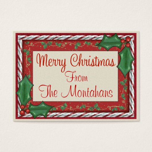 Kerst Behuizing Label - SRF Visitekaartje (Voorkant)