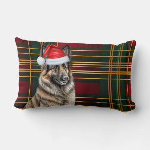 Kerst Belgische Tervuren Hond Vakantie Plaid Kussen