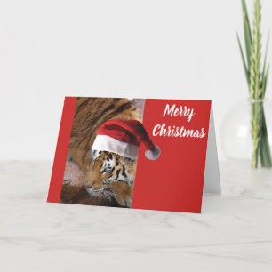 Kerst Bengaal Tijger Feestdagen Kaart
