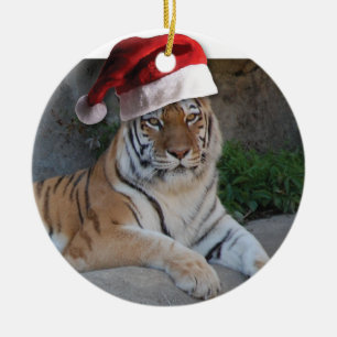 Kerst Bengaal Tijger Keramisch Ornament