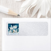 Kerst Beren Adresetiketten Etiket (Insitu)